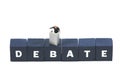 Having a debate Royalty Free Stock Photo