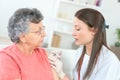 Having her flu jab Royalty Free Stock Photo