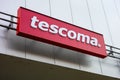 Logo of Tescoma kitchenware retail store on a grey shopiing mall Royalty Free Stock Photo