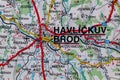 Havlickuv Brod, Czechia, on a road m Royalty Free Stock Photo