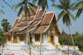 Haw Pha Bang Buddhist temple at the Royal Palace Museum in Luang Prabang, Laos. Royalty Free Stock Photo