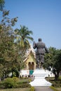 Haw Pha Bang and Chao fa ngum statue