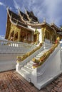 The Haw Pha Bang temple, Royal or Palace Chapel, located at the grounds of the Royal Palace Museum, built in 1963, using Royalty Free Stock Photo