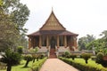 Ho Phrakeo Museum, Vientiane in early November Royalty Free Stock Photo