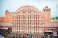 Hawa Mahal famous traditional colorful building in jaipur