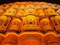 Hawa Mahal in jaipur India in the night Royalty Free Stock Photo