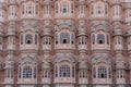 Hawa Mahal, pink palace of winds in old city Jaipur, Rajasthan, India. Background of indian architecture Royalty Free Stock Photo