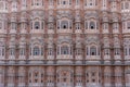 Hawa Mahal, pink palace of winds in old city Jaipur, Rajasthan, India. Background of indian architecture Royalty Free Stock Photo