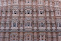 Hawa Mahal, pink palace of winds in old city Jaipur, Rajasthan, India. Background of indian architecture Royalty Free Stock Photo