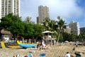 Hawaii. Beach on the Pacific Ocean in Honolulu.