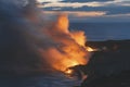 Hawaii Big Island USA, magical scenics of beaches, sunsets, volcanoes, rocks, fine art photography. Royalty Free Stock Photo