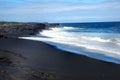 Hawaii black sand beach