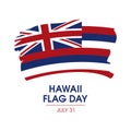 Hawaii Flag Day vector Royalty Free Stock Photo