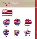 Hawaii Flag Set, Flag Set #249
