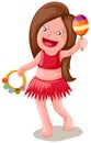 Hawaii hula girl Royalty Free Stock Photo