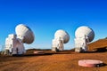 Hawaii Island, Hawaii, October 31st, 2021 - The view of observatories on Mauna Kea