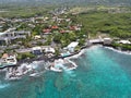Hawaii Kailua-Kona Big Island Tropical Aerial Coast Royalty Free Stock Photo