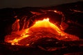 Hawaii Kilauea lava flow detail