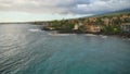 Hawaii Kona Big Island Kailua-Kona Tropical Aerial Shore Royalty Free Stock Photo