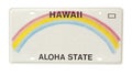 Hawaii license plate