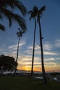 Hawaii, Maui, Kaanapali Beach at sunset Royalty Free Stock Photo