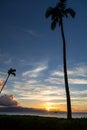 Hawaii, Maui, Kaanapali Beach at sunset Royalty Free Stock Photo