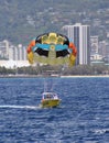 Hawaii Para-sail at Waikiki Royalty Free Stock Photo