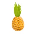 Hawaii pineapple icon, cartoon style