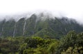 Hawaii Scenery: Rainy Season Mountain Waterfalls