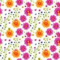 Hawaii seamless floral pattern, textile flowers elements, colorful floral, white background, violet flower, purple flower,