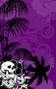 Hawaii Skull Graffiti Tattoo Wallpaper Background 5