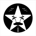 Hawaii statehood day icon logo design illustration gp to hawaii web