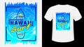 Hawaii Surf print t-shirt.