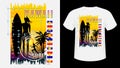 Hawaii Surf print t-shirt.