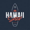 Hawaii surf. T-shirt and apparel design