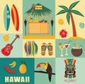 Hawaii Symbols and Icons.