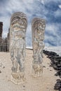 Hawaii Tiki wooden statue Royalty Free Stock Photo