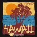 Hawaii tropical beach t-shirt