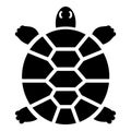 Hawaii turtle icon, simple style