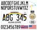 Hawaii US State car license plate, USA