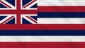 Hawaii - USA - Crumpled Fabric Flag Intro.