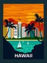 Hawaii Waikiki beach. Royalty Free Stock Photo