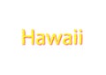 Hawaii written illustration, american state isolated in a white