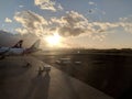 Hawaiian Airlines Planes parked at Honolulu International airport Royalty Free Stock Photo