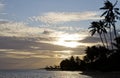 Hawaiian beach sunset Royalty Free Stock Photo