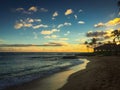 Hawaiian Beach Sunset Royalty Free Stock Photo