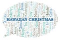 Hawaiian Christmas word cloud