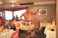 Hawaiian Dancers Perform on a Dinner Cruise