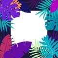 Hawaiian design with tropical plants