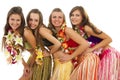 Hawaiian Hula Dancer Girls